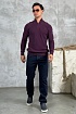 Мужской джемпер Paul & Shark zip-up - Purple