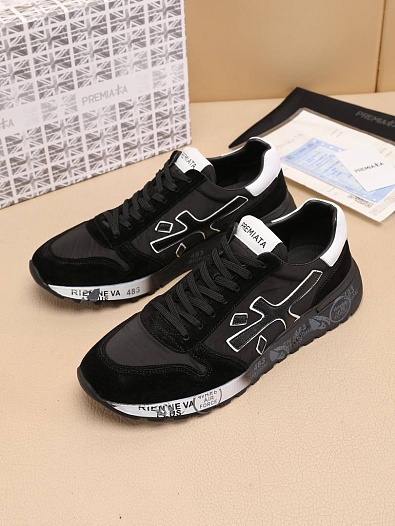 Комбинированные кроссовки Premiata Mick - Black   