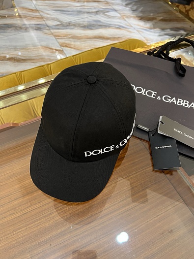 Бейсболка чёрного цвета Dolce & Gabbana logo-embroidered   