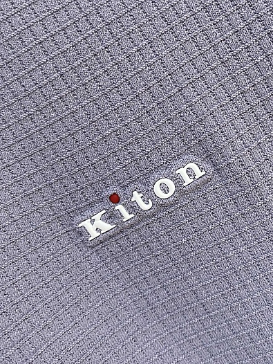 Мужское серое поло Kiton premium   