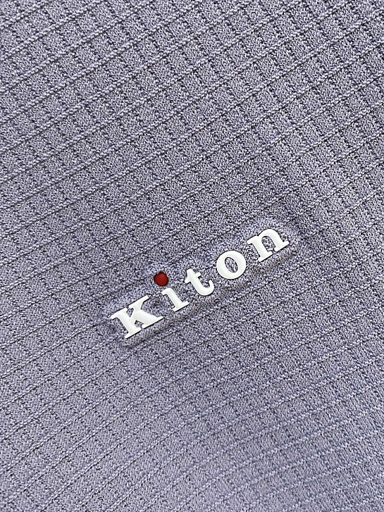 Мужское серое поло Kiton premium