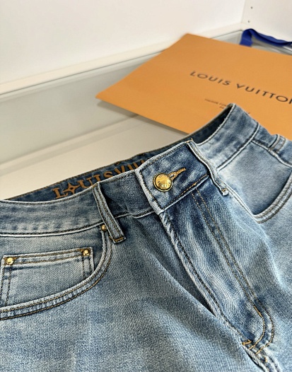 Мужские синие джинсы Louis Vuitton premium   