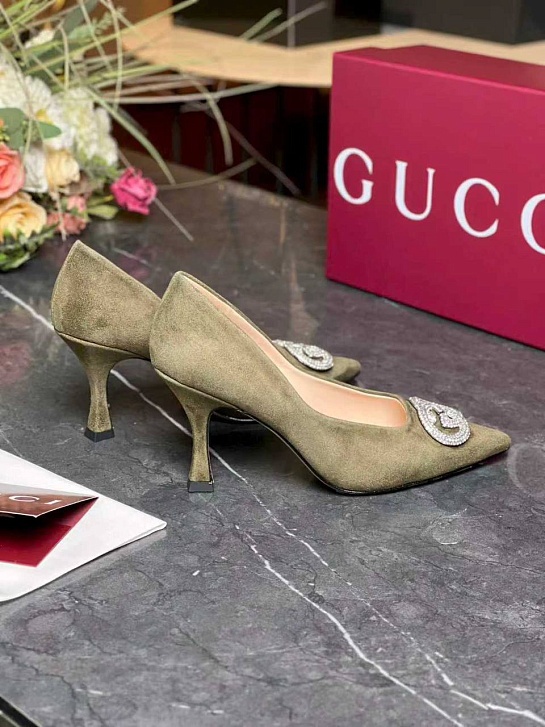 Женские замшевые туфли Chanel Alicia premium