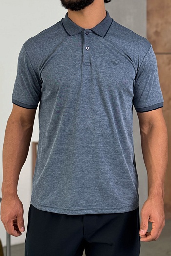 Мужское поло Loro Piana цвета индиго   