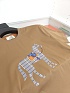 Мужская коричневая футболка Hermes premium