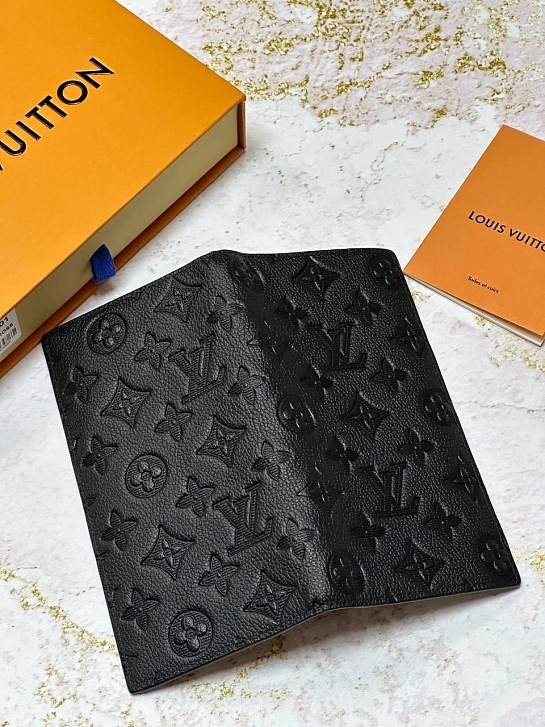 Кожаный бумажник Louis Vuitton Brazza Premium 19x2x10 см