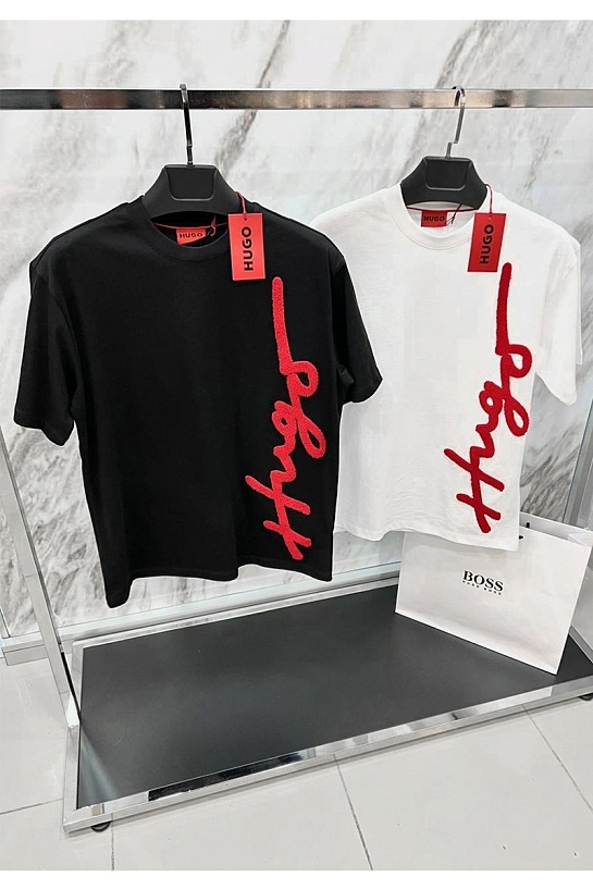 Футболка чёрного цвета Hugo Boss Dyton