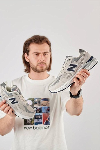 Кроссовки New Balance 990 - Grey / Navy   