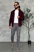Мужской свитер бордового цвета Kiton