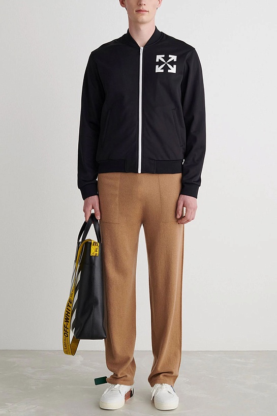 Мужской чёрный костюм Off-White Arrow logo-print