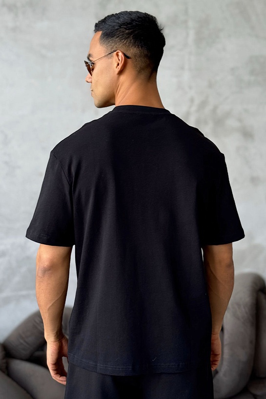 Чёрная оверсайз футболка Dior Atelier Pocket