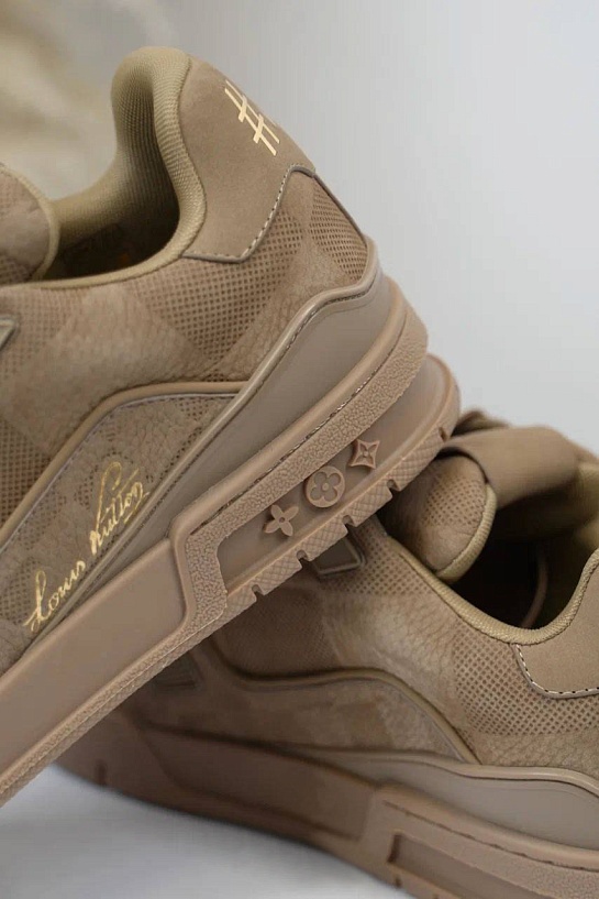 Мужские кроссовки Louis Vuitton Trainer - Beige