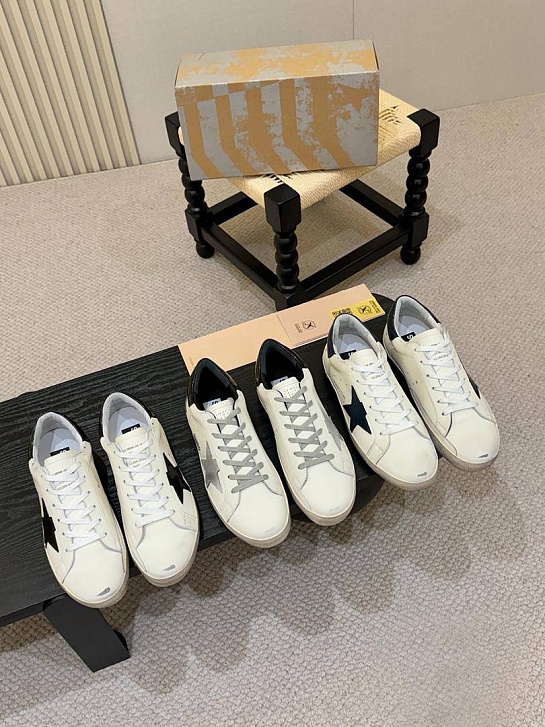 Мужские кожаные кроссовки Golden Goose Super-Star