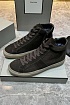 Замшевые кроссовки с мехом Tom Ford high-top - Brown