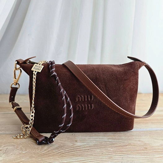 Замшевая сумка MIU MIU 22x14 см   