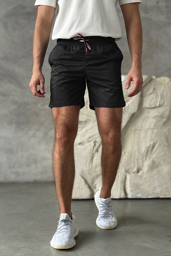 Мужские чёрные шорты Tommy Hilfiger