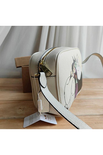 Женская кожаная сумка Coach Mini Jamie 22x16 см (2 расцветки)   