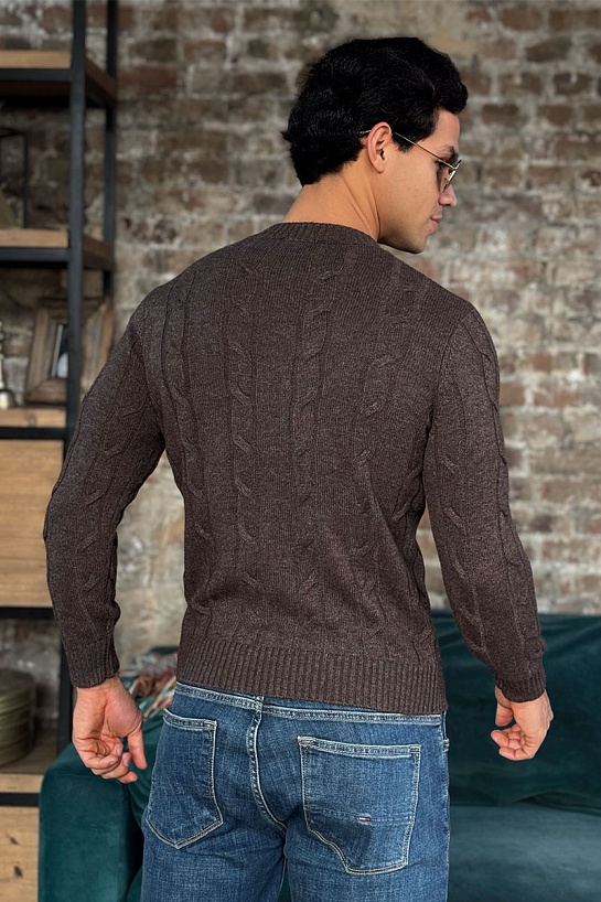 Мужской свитер Loro Piana premium - Brown