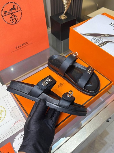 Женские шлёпанцы Hermes Chypre premium   