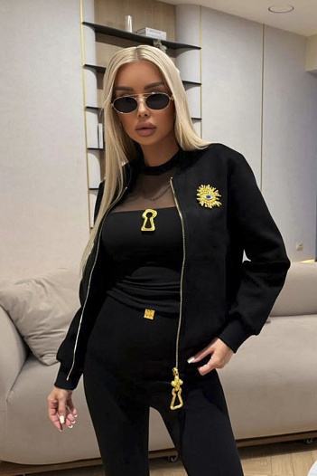 Женский бомбер Schiaparelli premium - Black   