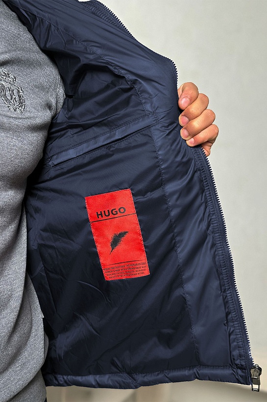Мужской тёмно-синий жилет Hugo Boss