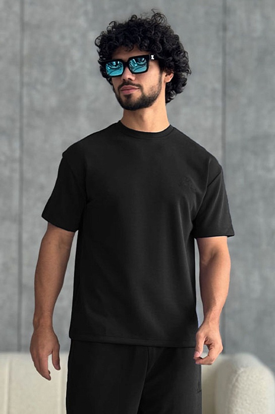 Мужская чёрная футболка Loro Piana