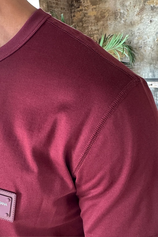 Мужская футболка Dolce & Gabbana Premium - Jujube Red