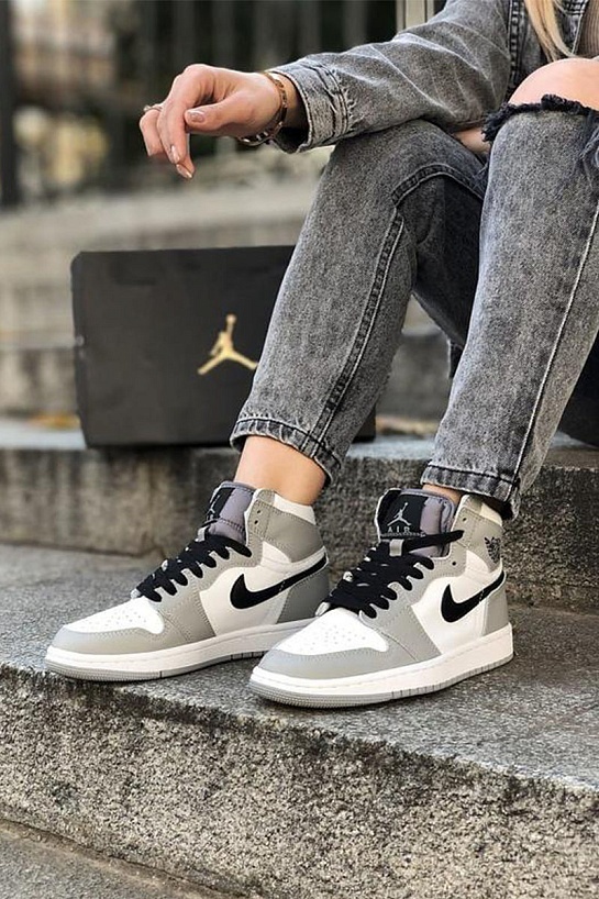 Кроссовки Nike Air Jordan 1 Mid - Light Smoke Grey