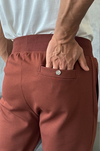 Мужские спортивные штаны Loro Piana monogram - Brown   