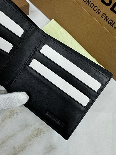 Кожаный кошелёк Burberry Premium 11x10 см   