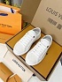 Женские комбинированные кеды Louis Vuitton Premium - White