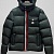 Мужской пуховик Moncler тёмно-зелёного цвета