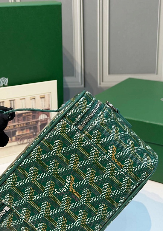 Кожаная сумка Goyard Muse Mini Vanity ​premium 16,5x10,5x8 см
