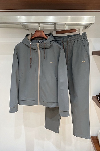 Мужские серые штаны Zegna premium   
