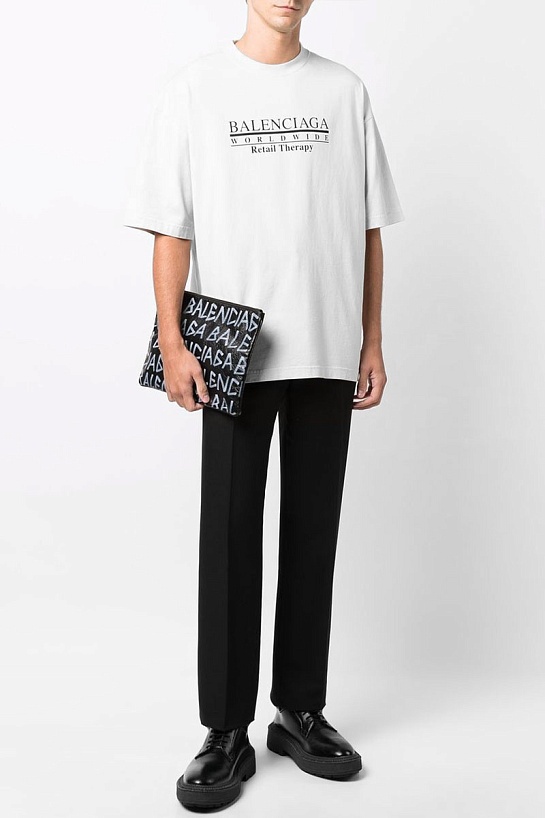 Белая оверсайз футболка Balenciaga