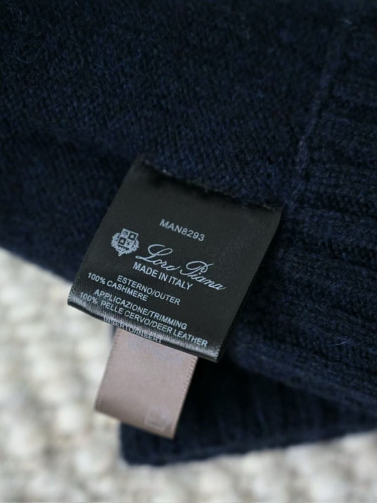Кашемировые перчатки Loro Piana premium - Dark Blue