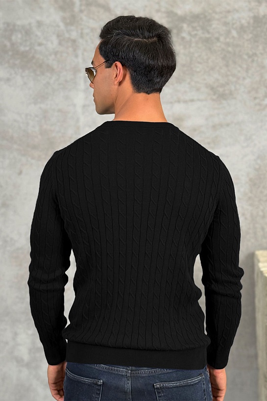 Мужской джемпер Polo Ralph Lauren cable-knit - Black