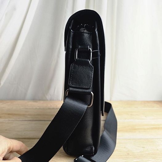 Кожаная сумка Montblanc - Black 26x22 см   