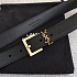 Кожаный ремень Yves Saint Laurent Cassandre (ширина 2 / 3 см)