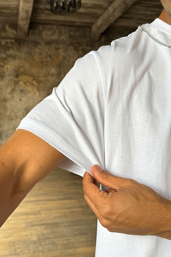 Белая оверсайз футболка Givenchy Chain