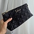Кожаная чёрная сумка Dior 24x20 см