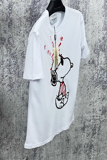Мужская футболка Iceberg embroidered Snoopy - White   