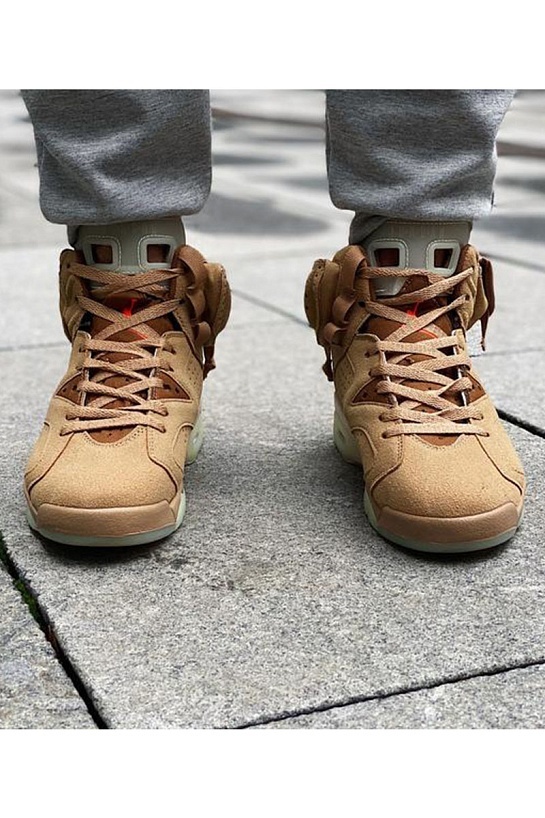 Кроссовки Travis Scott x Nike Air Jordan 6 Retro "British Khaki"