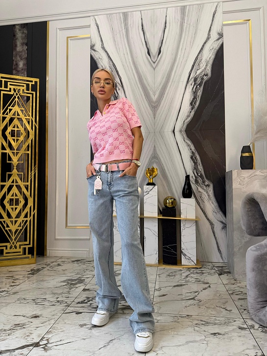 Синие женские джинсы Loewe