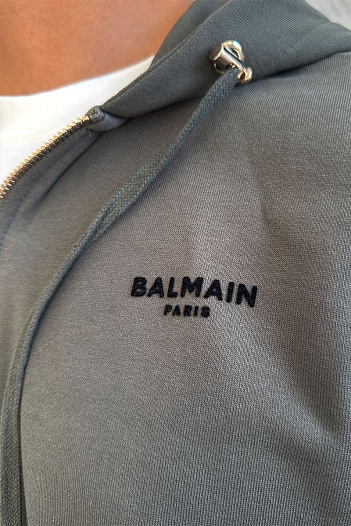Зелёный спортивный костюм Balmain   