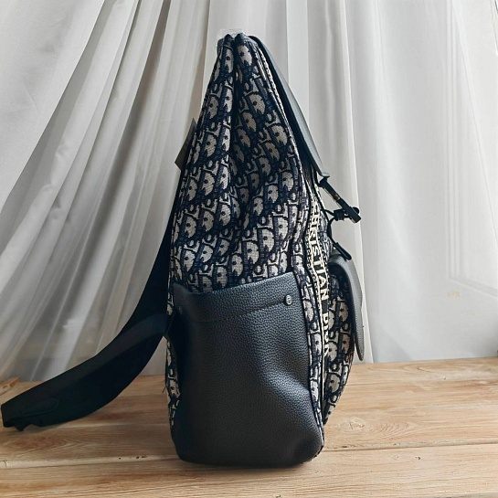 Рюкзак Dior Oblique Jacquard 42x30 см - White