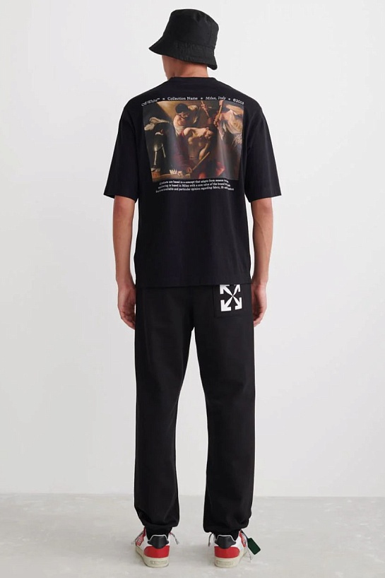 Чёрная оверсайз футболка Off-White Caravaggio Painting