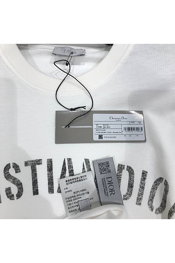 Мужская чёрная футболка Dior Atelier Paris Avenue Montaigne   