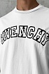 Белая оверсайз футболка Givenchy college logo-embroidered