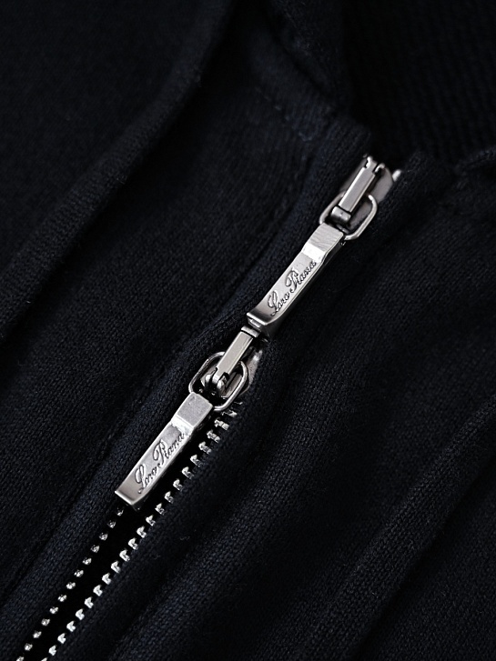 Чёрная кофта на молнии Loro Piana premium